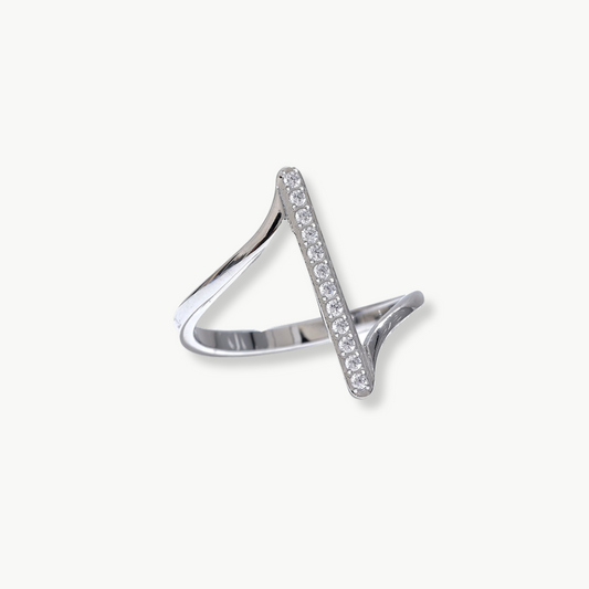 SILVER BIRDIE RING