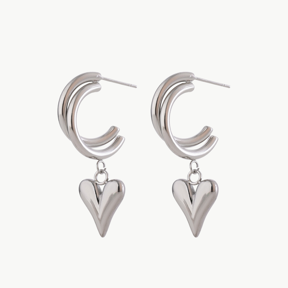 SILVER MAOI EARRING